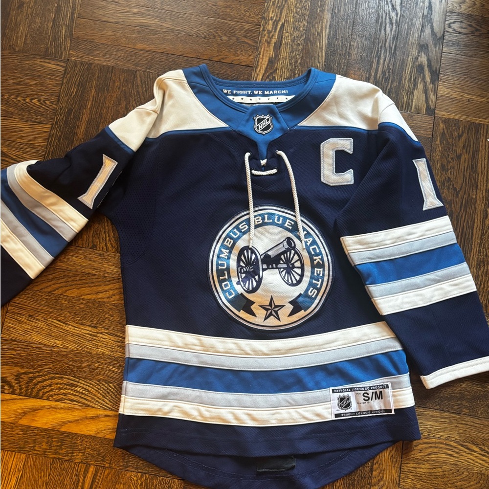 NHL Blue and White Columbus Blue Jackets Jersey